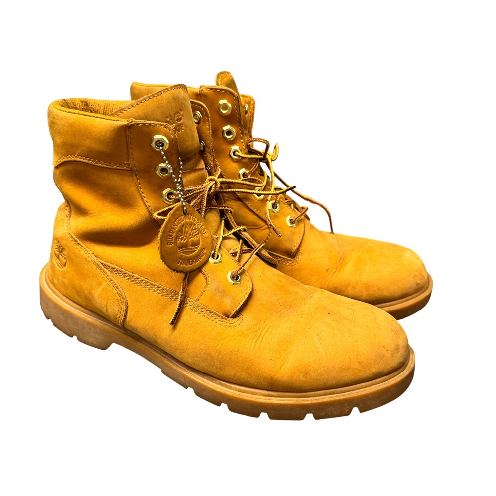 Timberland Boots Mens 12 Nubuck 6 Inch Premium Waterproof Wheat WORK UTILITY